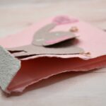 Karte Elefant rosa aus handgeschöpftem Papier