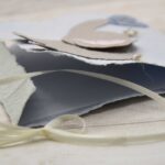 Karte Elefant blau aus handgeschöpftem Papier