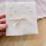 Grössenansicht der handgeschöpften Karte "Blümchen"