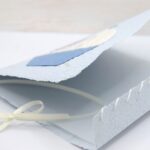 Geburtsanzeige Segelboot weiss auf blau