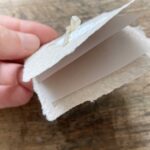 Mini Weihnachtskarte Engelsflügel beige