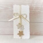 Mini-Karte Sterne beige
