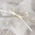 Weihnachtskarte Perlenstern beige