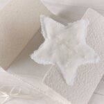Weihnachtskarte Perlenstern beige