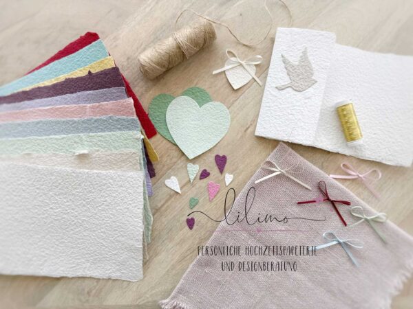 Persönliche Hochzeitspapeterie und Design Beratung