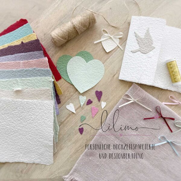 Persönliche Hochzeitspapeterie und Design Beratung