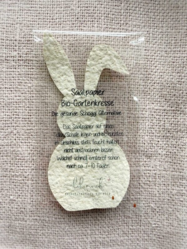 Anleitung Anzucht Saatpapier-Osterhasen