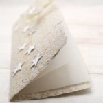 Weihnachtskarte Sternli aus handgeschöpftem papier