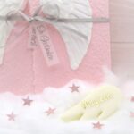 Trauerkarte „Engelsflügel“ für Kinder und Sternenkinder aus handgeschöpftem Papier
